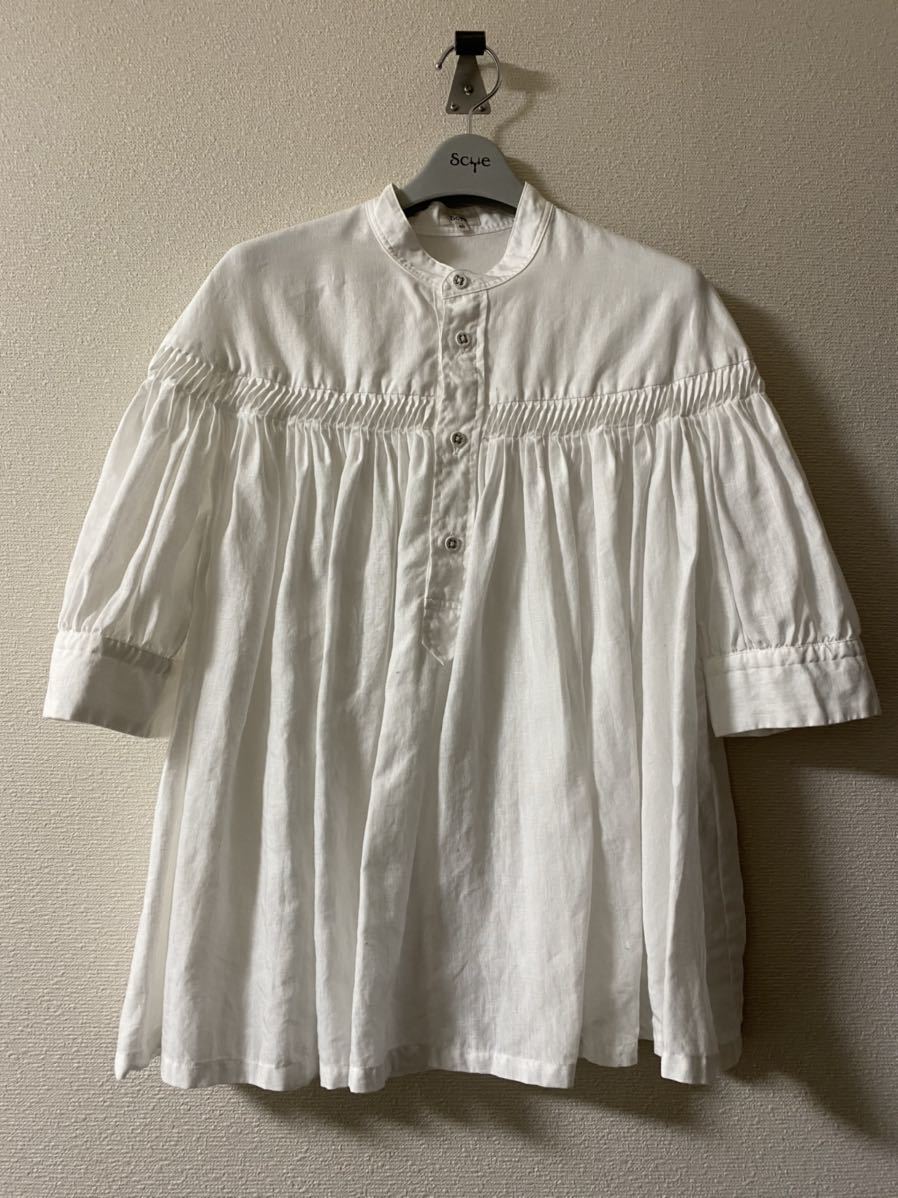 Scye サイ リネン タックブラウス シャツ 40 サイ 白 女性用 売買されたオークション情報 Yahooの商品情報をアーカイブ公開 オークファン Aucfan Com
