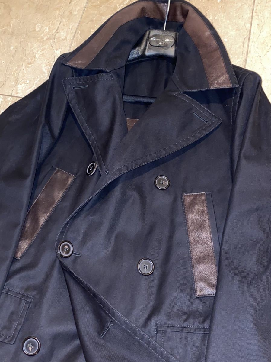 Hermes エルメス 春夏 極上のシルエット カウレザー使い トレンチコート ジャケット ４８ ジャンパー ブルゾン 売買されたオークション情報 Yahooの商品情報をアーカイブ公開 オークファン Aucfan Com