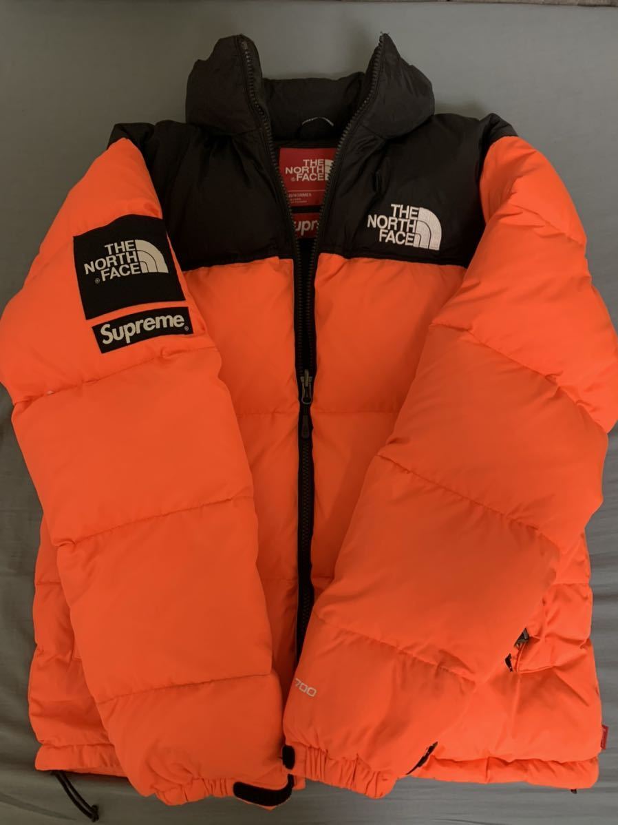supreme the north face orange