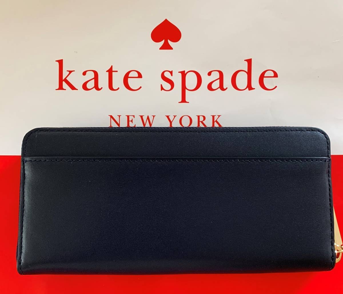 新作 Katespadeケイトスペードpwru72新作ビーズの猫スリム 長財布ネイビー定価３６７２０円 財布 売買されたオークション情報 Yahooの商品情報をアーカイブ公開 オークファン Aucfan Com