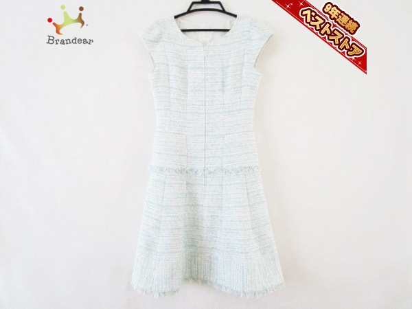 ルネ Rene サイズ34 S ブルー 白 レディース 半袖 ロング ツイード ワンピース ルネ 売買されたオークション情報 Yahooの商品情報をアーカイブ公開 オークファン Aucfan Com