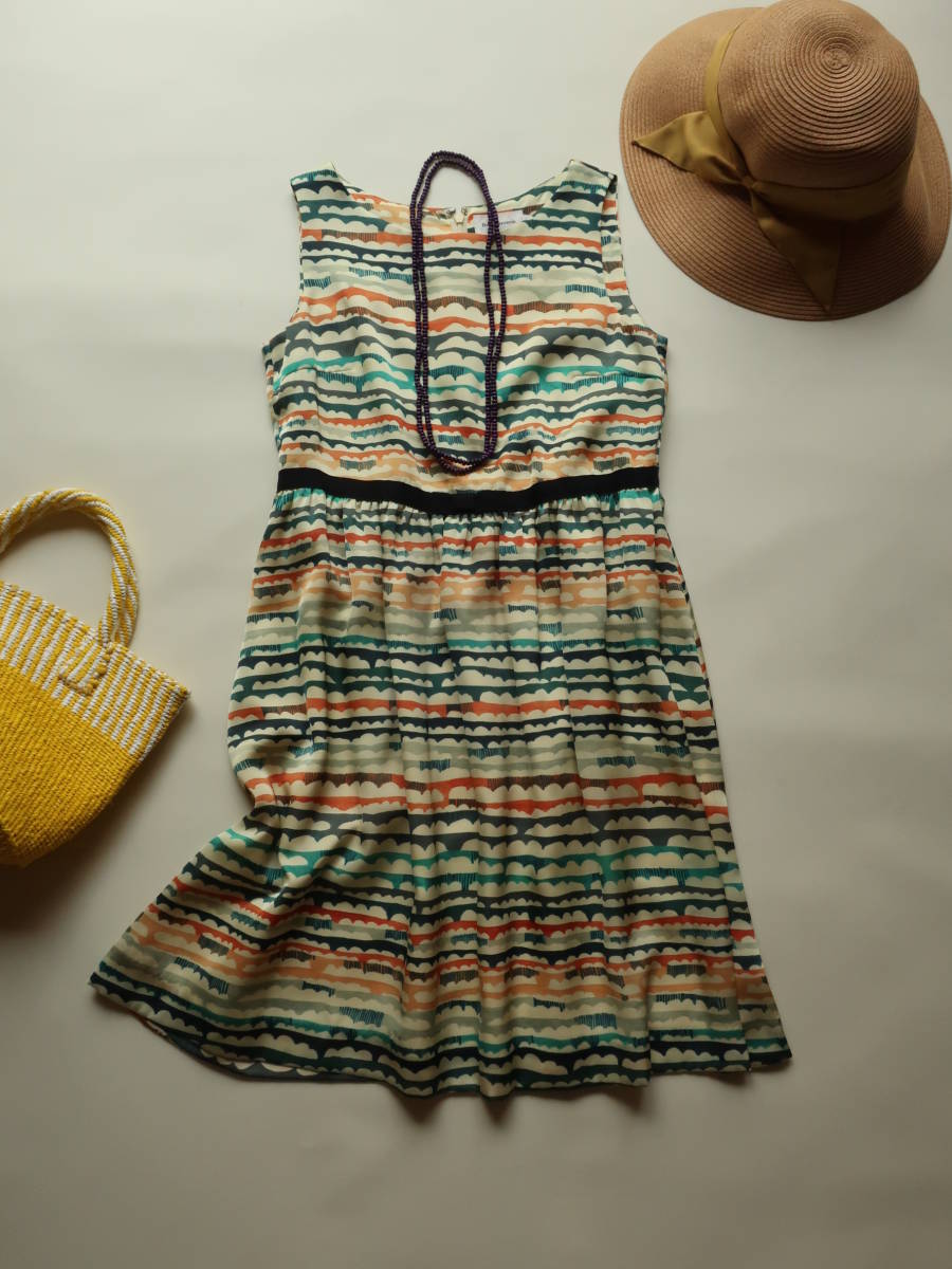 アナトリエ Bon Mercerie プリントワンピース ウエストリボン サイズ38 ボンメルスリー Anatelier アナトリエ 売買されたオークション情報 Yahooの商品情報をアーカイブ公開 オークファン Aucfan Com