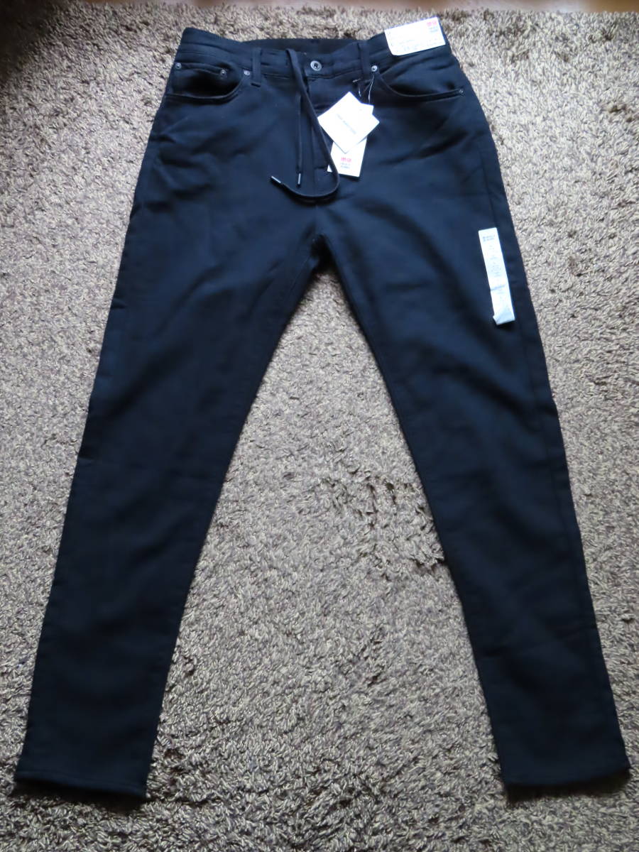 ユニクロ Ezy Denim イージーデニム ジーンズ スリムフィット 2wayウエストコード 黒 ウエスト84 92cm その他 売買されたオークション情報 Yahooの商品情報をアーカイブ公開 オークファン Aucfan Com