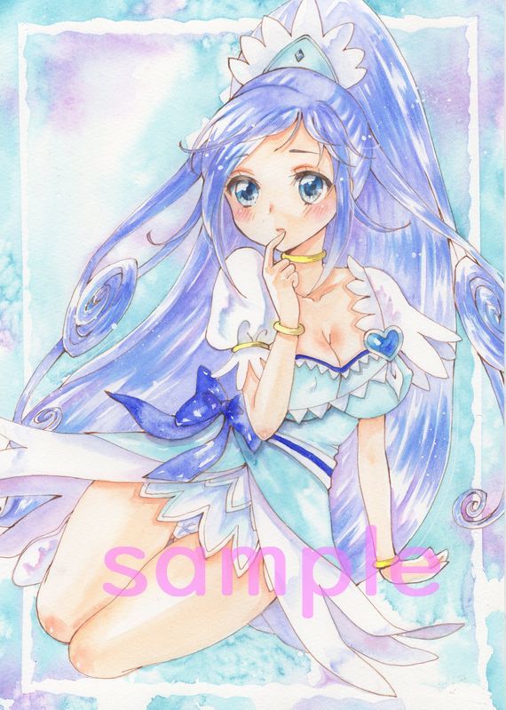 手描きイラスト キュアダイヤモンド ドキドキ プリキュア 菱川六花 水彩 手描きイラスト 売買されたオークション情報 Yahooの商品情報をアーカイブ公開 オークファン Aucfan Com