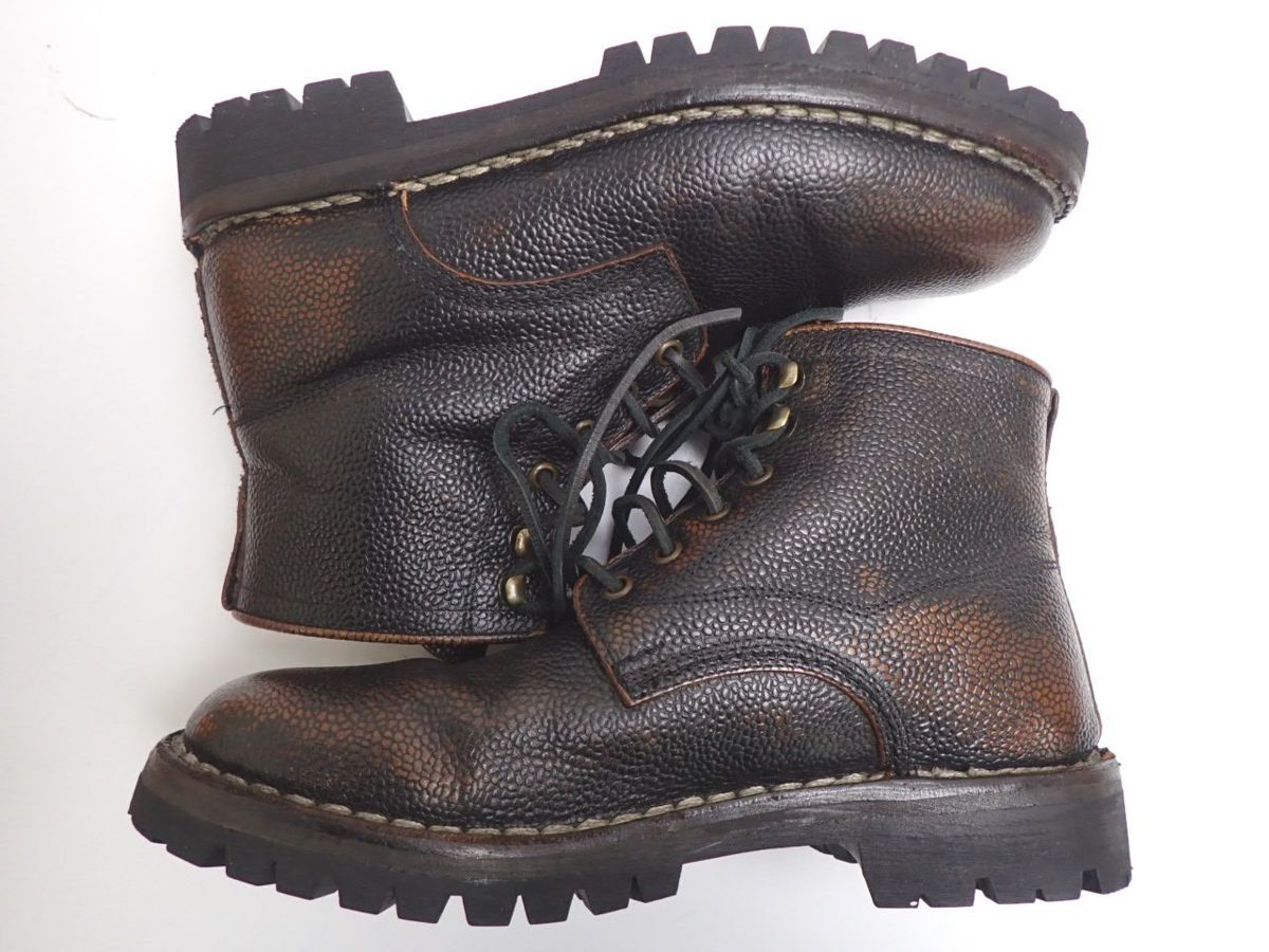 Buttero ブッテロ B ワークブーツ 41 メンズ26cm相当 ダークブラウン系 レザー レースアップ ビブラムソール 外箱付き 男性用 売買されたオークション情報 Yahooの商品情報をアーカイブ公開 オークファン Aucfan Com