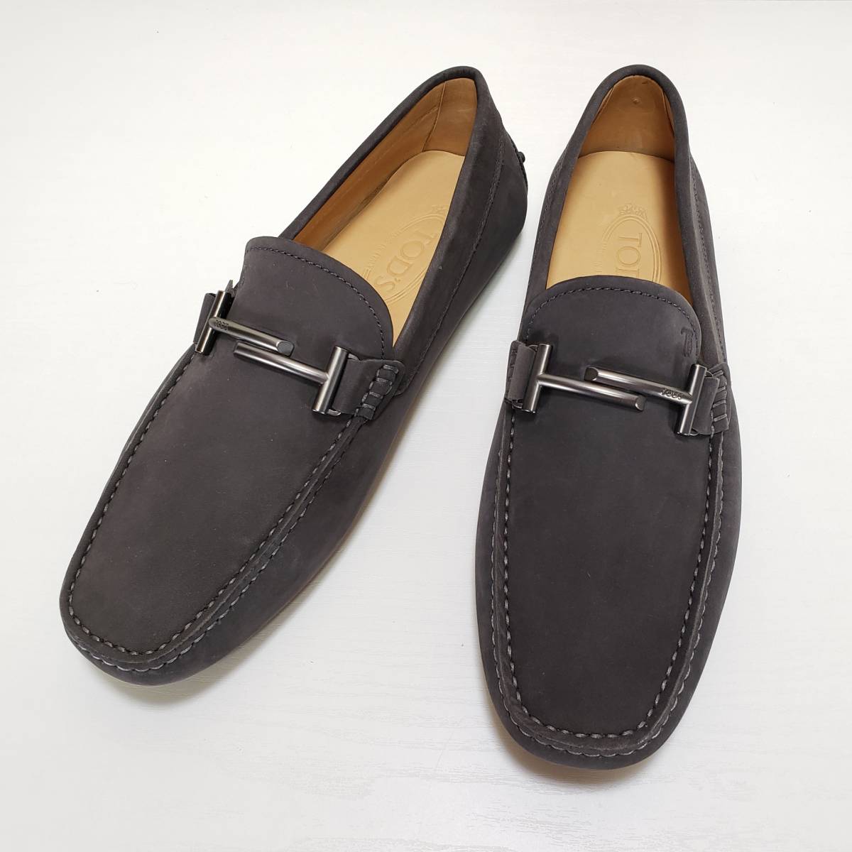 Tod S トッズ ヌバックレザー ドライビングシューズ ビットローファー スリッポン 靴 メンズ 10 27 5 28 0cm位 ダークグレー 男性用 売買されたオークション情報 Yahooの商品情報をアーカイブ公開 オークファン Aucfan Com