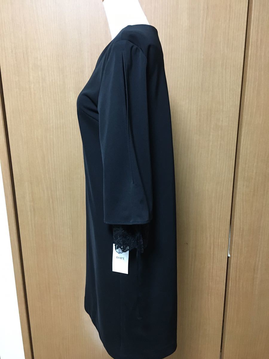 Rope ロペ 黒色 ワンピース フォーマルにも最適 袖レース サイズ36 品 定価円 格安出品 送料5円 ひざ丈スカート 売買されたオークション情報 Yahooの商品情報をアーカイブ公開 オークファン Aucfan Com