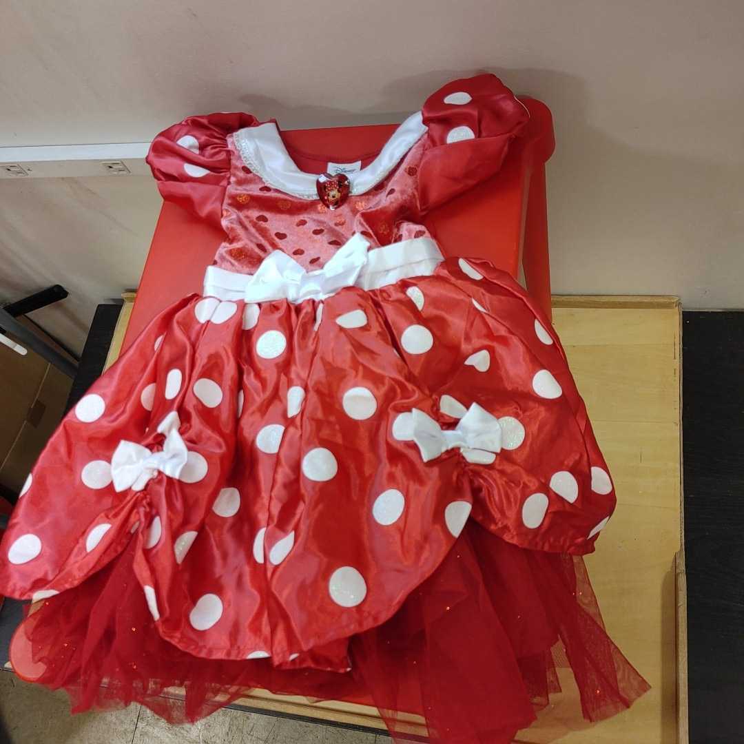 ディズニー ストア 110cm Minnie Mouse ミニー ミニーマウス Disney Store 公式 ドレス レッド Red 発表会 赤 総丈約55cm 110 105 114cm 売買されたオークション情報 Yahooの商品情報をアーカイブ公開 オークファン Aucfan Com