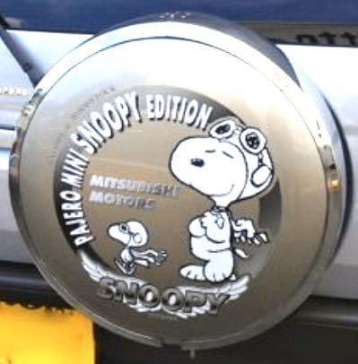 パジェロミニスヌーピーsnoopyタイヤカバージムニー タイヤ 売買されたオークション情報 Yahooの商品情報をアーカイブ公開 オークファン Aucfan Com