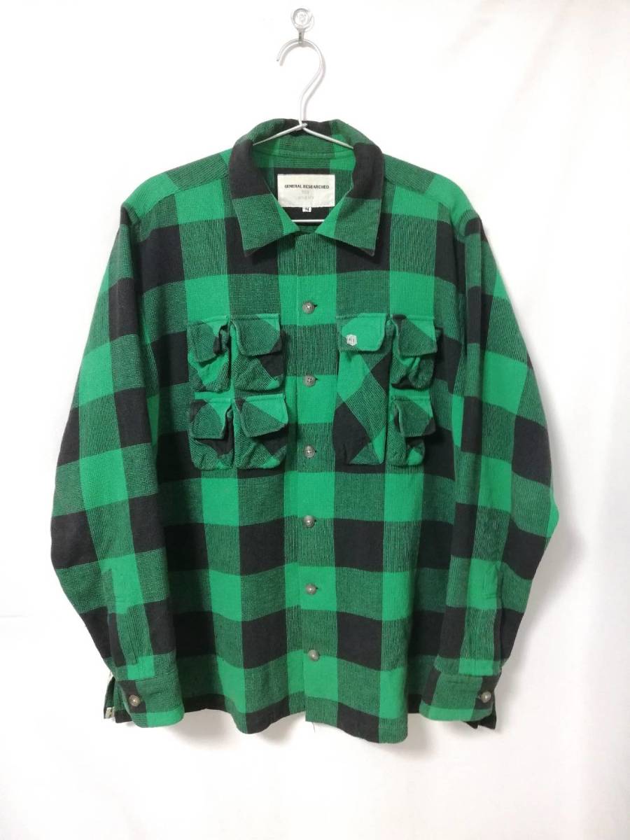 General Research 1999 Parasite Pocket Cotton Shirt ジェネラルリサーチ パラサイト ポケット シャツ マウンテンリサーチ 90s Archive 長袖シャツ 売買されたオークション情報 Yahooの商品情報をアーカイブ公開 オークファン Aucfan Com