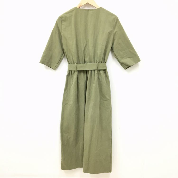 N110 Zara ザラ 19年モデル レディース 7分袖 ロング ワンピース スカート M カーキ系 ワンピース 売買されたオークション情報 Yahooの商品情報をアーカイブ公開 オークファン Aucfan Com