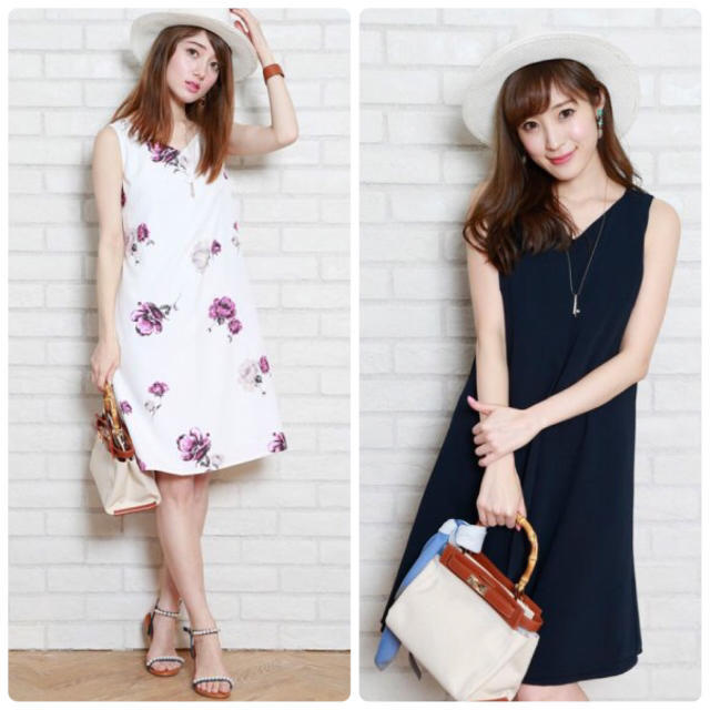 Apuweiser Riche アプワイザーリッシェ クラシカルフラワーリバーシブルワンピース 1 ネイビー ワンピース 売買されたオークション情報 Yahooの商品情報をアーカイブ公開 オークファン Aucfan Com