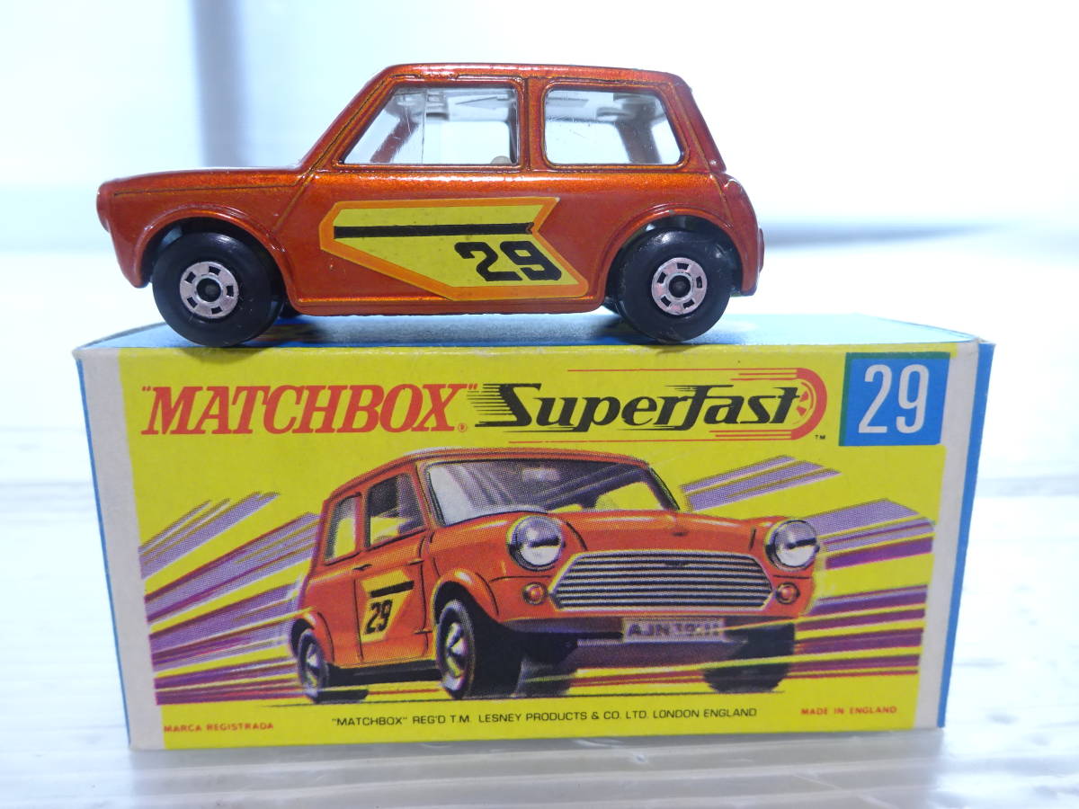 Matchbox 29 Racing Mini 送60 1円 マッチボックス MATCHBOX SuperFast 29 RACING MINI レーシング ミニ オレンジ 当時物(マッチ ...