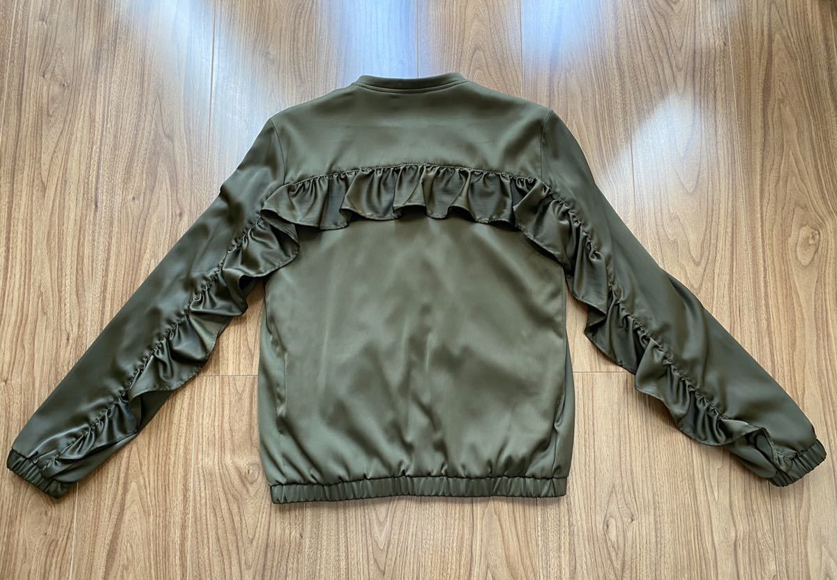 品 Zara ザラ フリル ジャケット カーキ レディース 半額以下 ジャンパー ブルゾン 売買されたオークション情報 Yahooの商品情報をアーカイブ公開 オークファン Aucfan Com