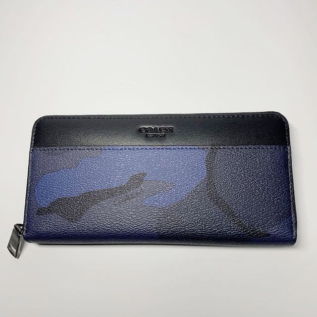 コーチ メンズ長財布 迷彩柄 ブルー 男性用財布 売買されたオークション情報 Yahooの商品情報をアーカイブ公開 オークファン Aucfan Com