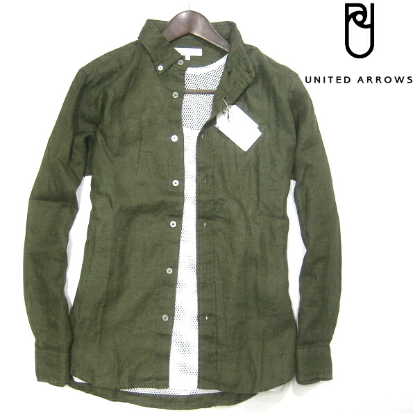 ユナイテッドアローズ フレンチリネン 麻 長袖シャツ リネンシャツ オリーブ カーキ United Arrows Mサイズ アローズ Mサイズ 売買されたオークション情報 Yahooの商品情報をアーカイブ公開 オークファン Aucfan Com