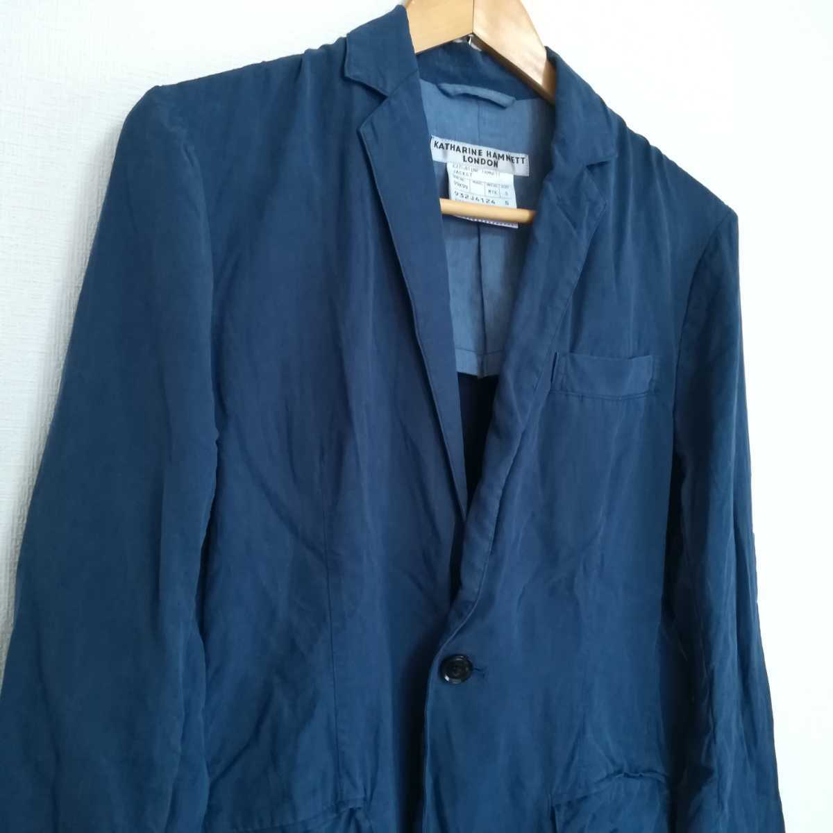 上質 キャサリンハムネットロンドン テーラードジャケット ネイビー S Katharine Hamnett London リネン入り 麻 アウター メンズ Tt テーラードジャケット ブレザー 売買されたオークション情報 Yahooの商品情報をアーカイブ公開 オークファン Aucfan Com