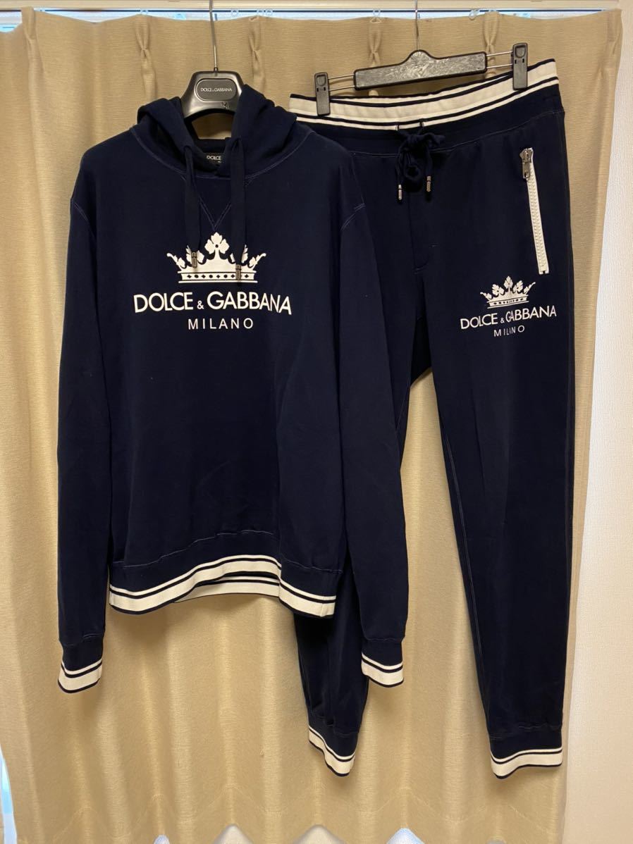 極 Dolce Gabbana ドルチェ ガッバーナ セットアップ 王冠ブランドロゴ スウェット 48 50 パーカー その他 売買されたオークション情報 Yahooの商品情報をアーカイブ公開 オークファン Aucfan Com