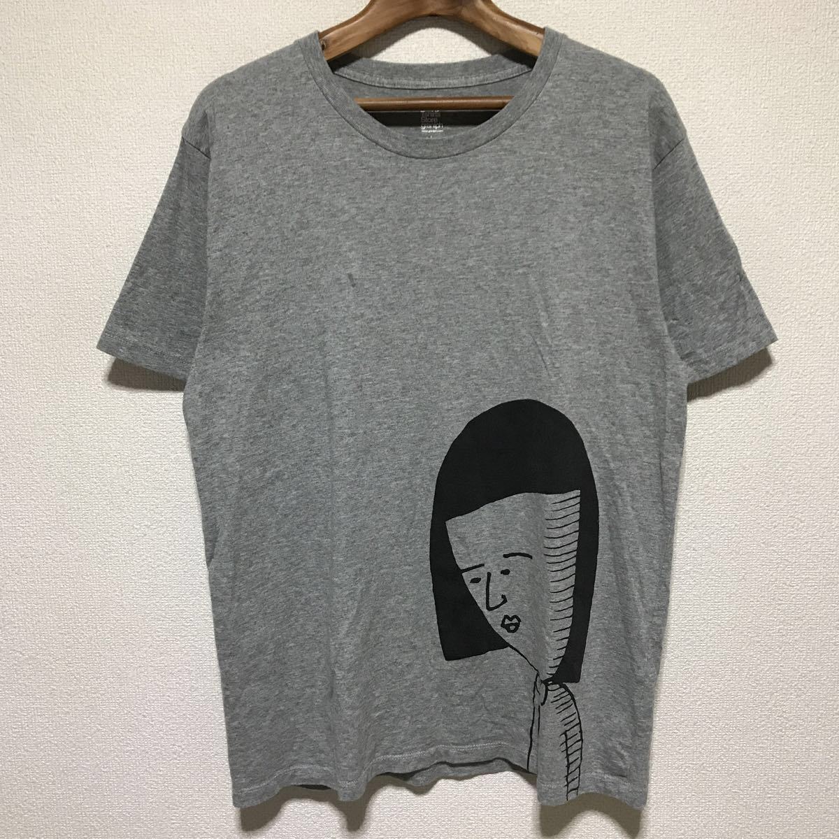 古着 Graniph グラニフ ちびまる子ちゃん 野口さん コラボレーションtシャツ 半袖 ヘザーグレー ブラック ユニセックス L ちびまる子ちゃん 売買されたオークション情報 Yahooの商品情報をアーカイブ公開 オークファン Aucfan Com