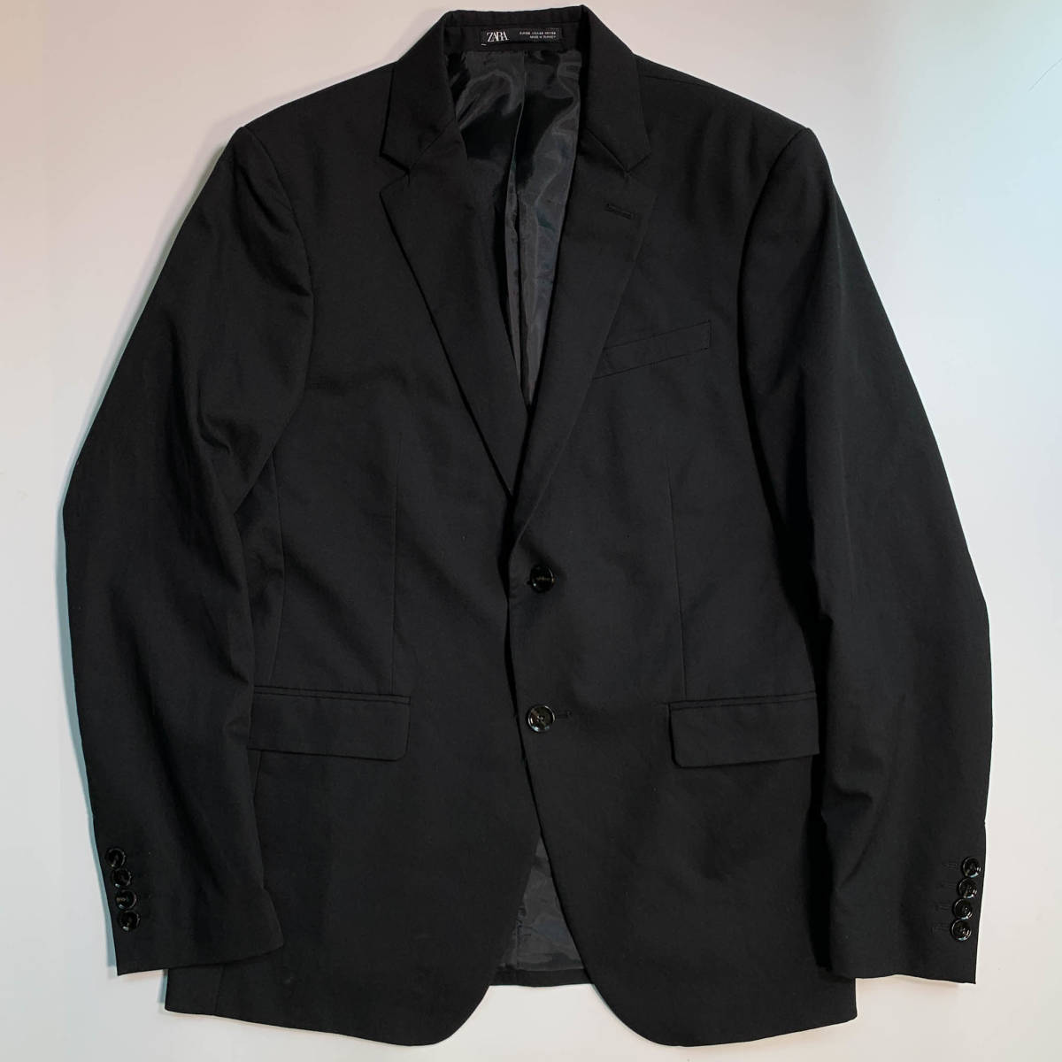 上下 Zara ザラ Cool Comfort セットアップ スーツ テーラードジャケット スラックスパンツ 40 W32 黒 ブラック メンズ 0624 男性用 売買されたオークション情報 Yahooの商品情報をアーカイブ公開 オークファン Aucfan Com