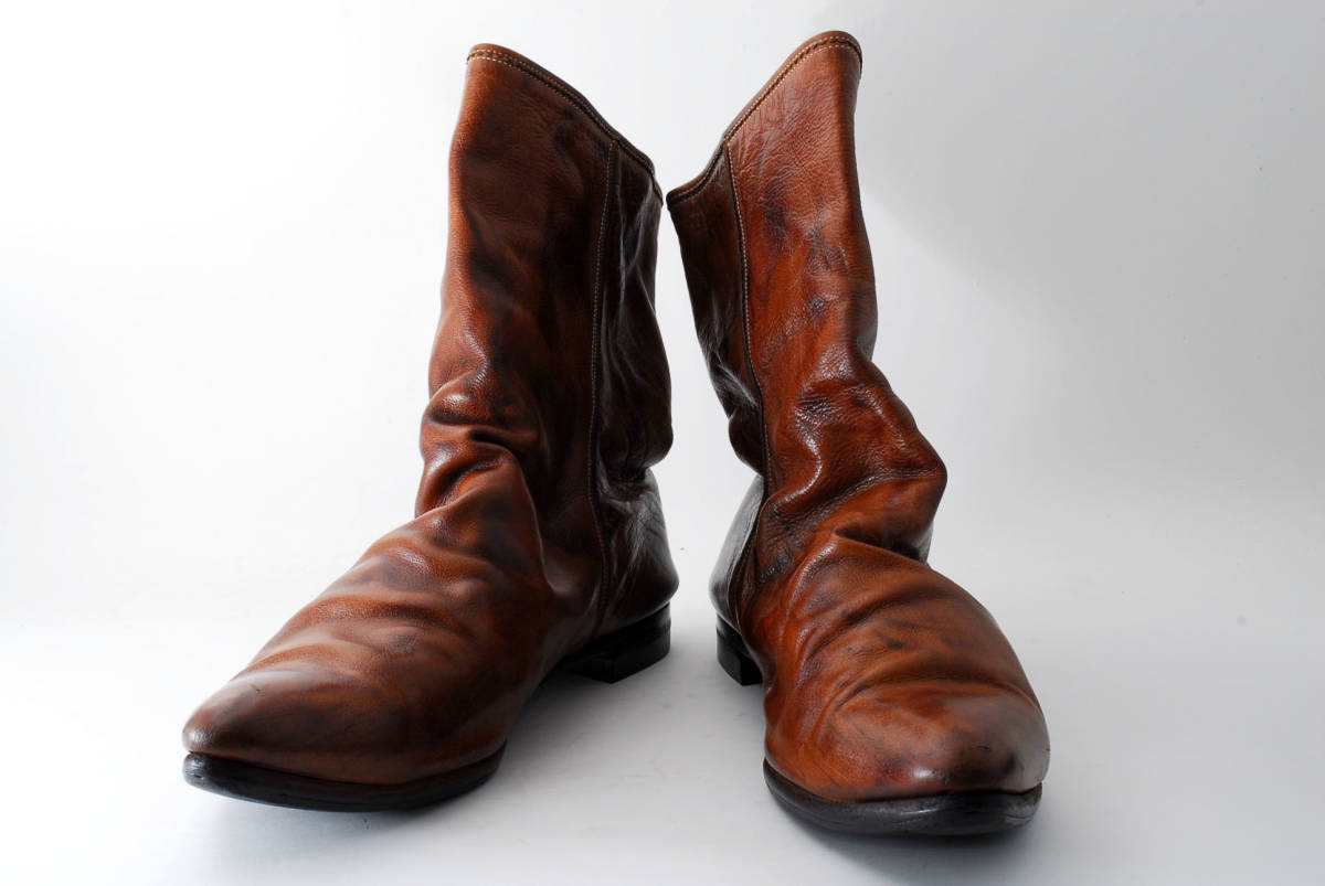 1円スタート Miharayasuhiro ミハラヤスヒロ 27 5cm メンズ サイドジップブーツ ブラウン 茶 本革 本皮 レザー ロック ブーツ 男性用 売買されたオークション情報 Yahooの商品情報をアーカイブ公開 オークファン Aucfan Com