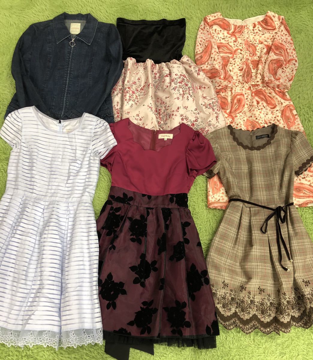 L Est Rose まとめ売り 15点 ブランド ファッション姫系 可愛い レストローズ 小花柄 チェック ペイズリー バラ柄 ワンピース スカート ワンピース 売買されたオークション情報 Yahooの商品情報をアーカイブ公開 オークファン Aucfan Com