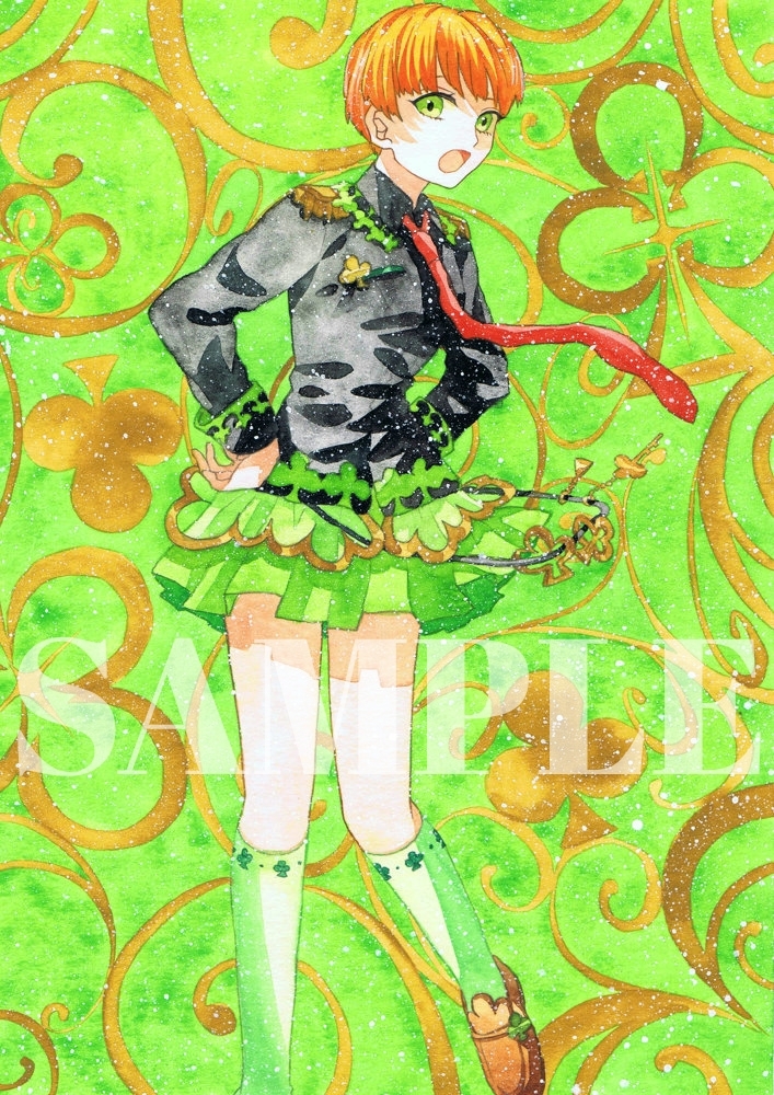 オリジナル 手描きイラスト 女の子 トランプ擬人化 クローバーの2 B5 手描きイラスト 売買されたオークション情報 Yahooの商品情報をアーカイブ公開 オークファン Aucfan Com