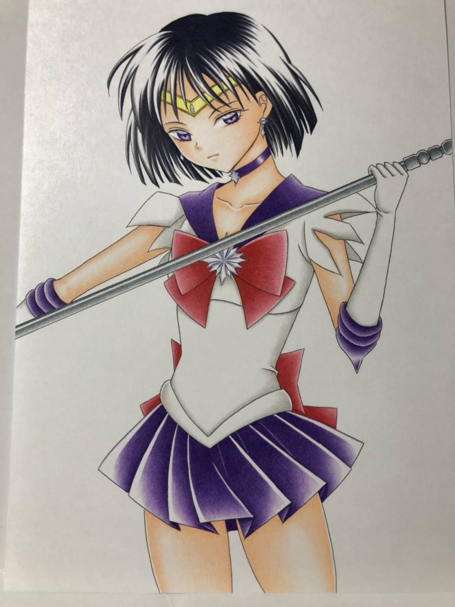 手描きイラスト 色鉛筆 B5 セーラーサターン 手描きイラスト 売買されたオークション情報 Yahooの商品情報をアーカイブ公開 オークファン Aucfan Com