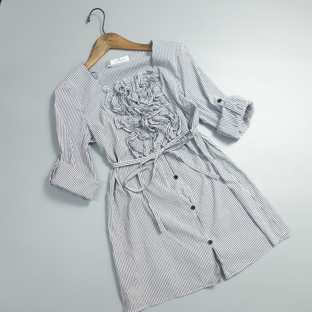 1円 極 クレージュ Courreges ストレッチ 袖ロールアップ ウエストベルト ブラウス シャツ ワンピース 38 ワンピース ミニ 売買されたオークション情報 Yahooの商品情報をアーカイブ公開 オークファン Aucfan Com