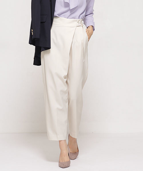 ナノユニバースnano Universe Steady 5月号掲載 Silk Moisture ラップパンツ レディース パンツ ボトムス オフホワイト 36白 女性用 売買されたオークション情報 Yahooの商品情報をアーカイブ公開 オークファン Aucfan Com