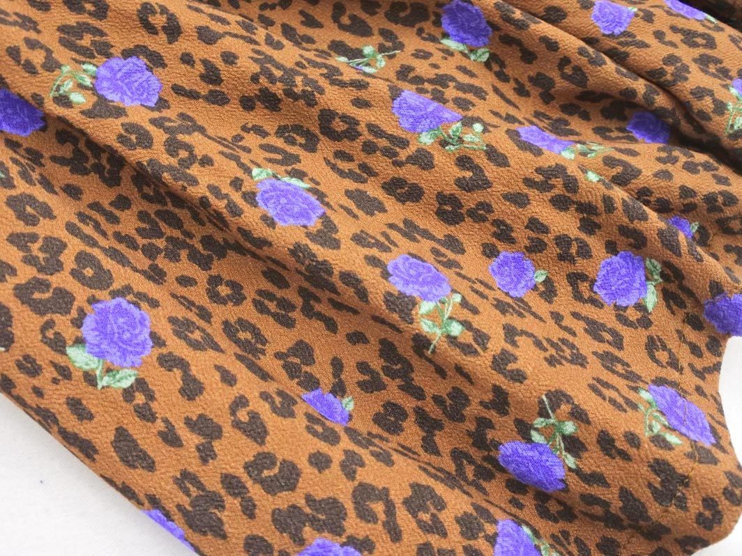Jouetie ジュエティ ヒョウ柄 花柄 シャツ ワンピース Sizem 茶 Aha6 Mサイズ 売買されたオークション情報 Yahooの商品情報をアーカイブ公開 オークファン Aucfan Com