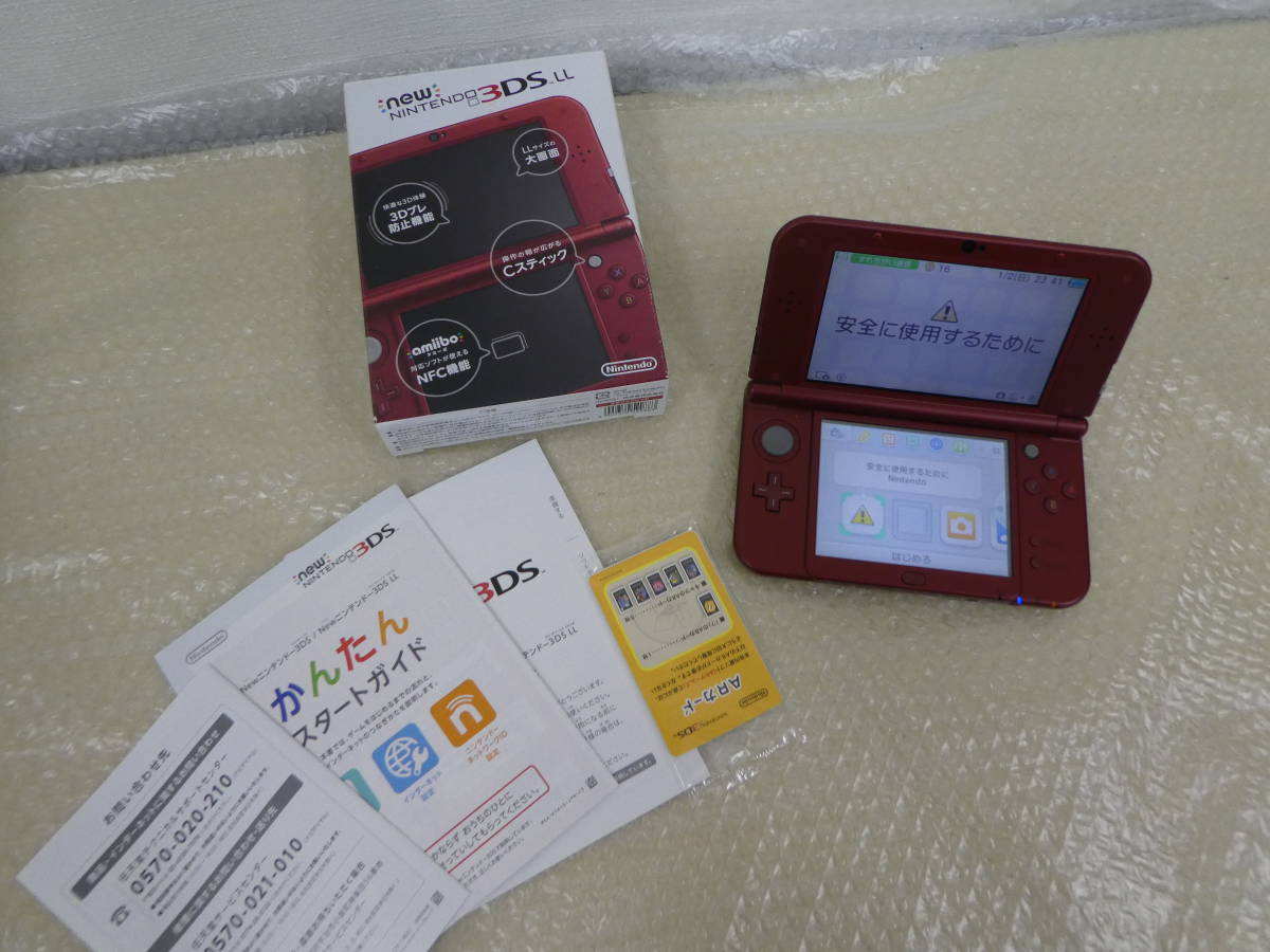 Newニンテンドー3ds Ll 本体 メタリックレッド 外観綺麗 激安1円スタート ニンテンドー3ds Ll本体 売買されたオークション情報 Yahooの商品情報をアーカイブ公開 オークファン Aucfan Com