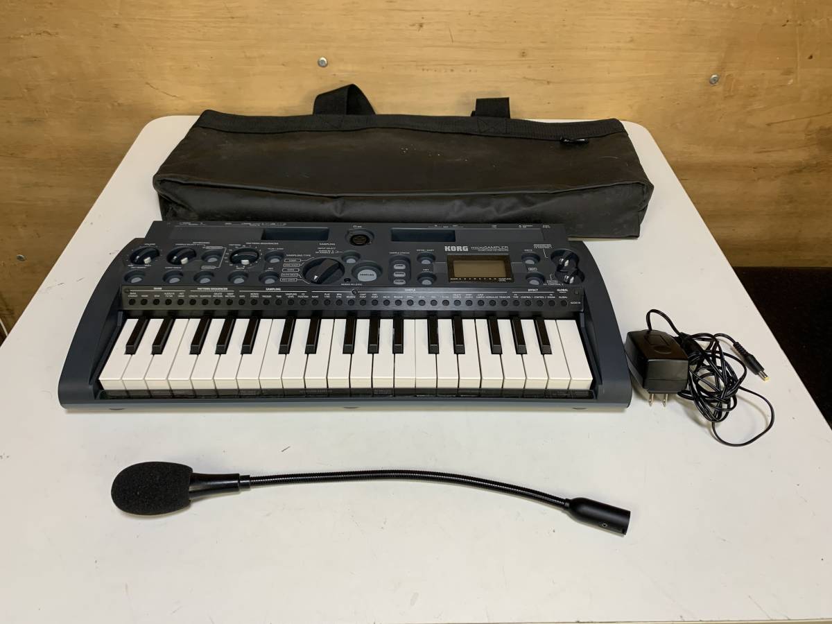 KORG コルグ MS1 micro SAMPLER SAMPLING KEYBOARD 37鍵 通電確認済み ナチュラル タッチ ...