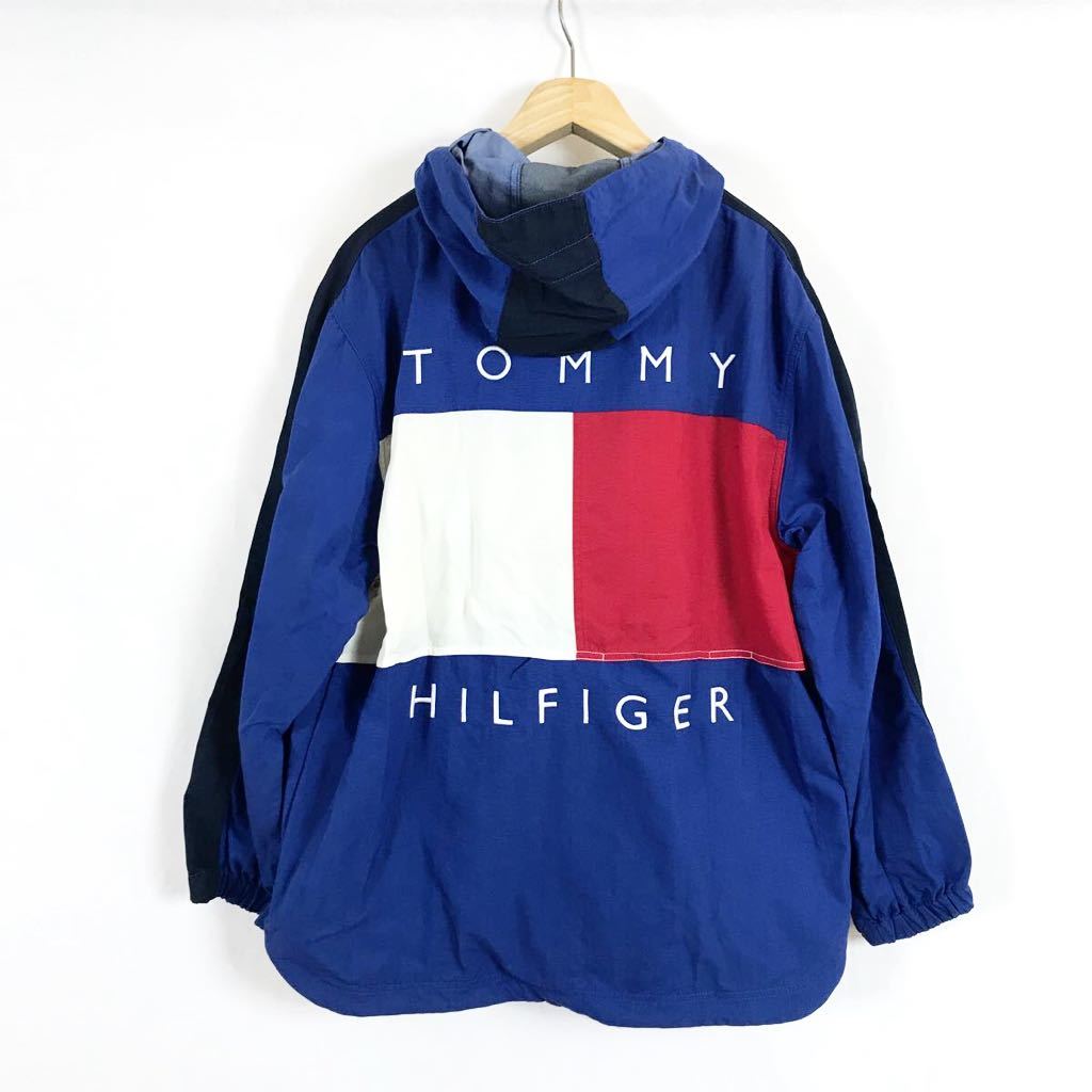 F69 34 2 Tommy Hilfiger トミーヒルフィガー ナイロンパーカー ナイロンジャケット メンズ M ジャケット 上着 アウター ブルー系 ジャケット 上着 売買されたオークション情報 Yahooの商品情報をアーカイブ公開 オークファン Aucfan Com