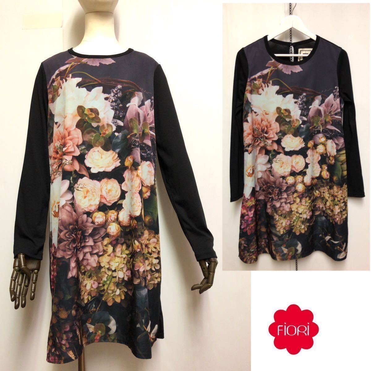 センソユニコ Fiori フラワープリント長袖カットソー 38 花柄 ワンピース フィオリ Senso Unico チュニック マツオインターナショナル Mサイズ 売買されたオークション情報 Yahooの商品情報をアーカイブ公開 オークファン Aucfan Com