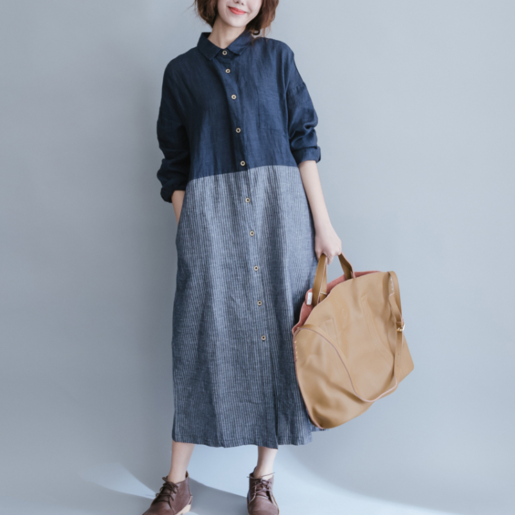 ワンピース大きいサイズブラウス普段着ゆった切り替え ロングスカート8739 Lサイズ 売買されたオークション情報 Yahooの商品情報をアーカイブ公開 オークファン Aucfan Com