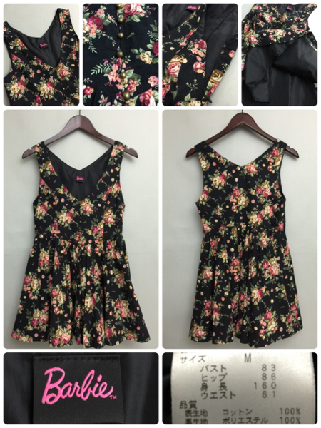 バービー Barbie ワンピース 花柄 洋服 ファッション 衣類 レディース ワンピース 売買されたオークション情報 Yahooの商品情報をアーカイブ公開 オークファン Aucfan Com