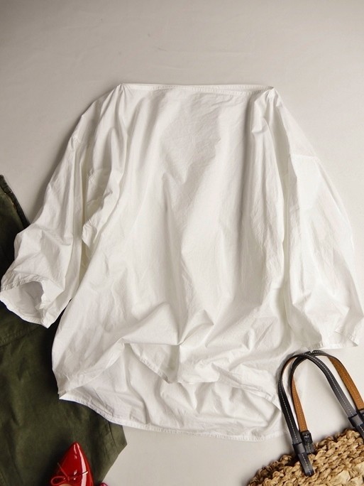 45rpm 上質コットン100 大人可愛い白シャツプルオーバー シャツ ブラウス 売買されたオークション情報 Yahooの商品情報をアーカイブ公開 オークファン Aucfan Com