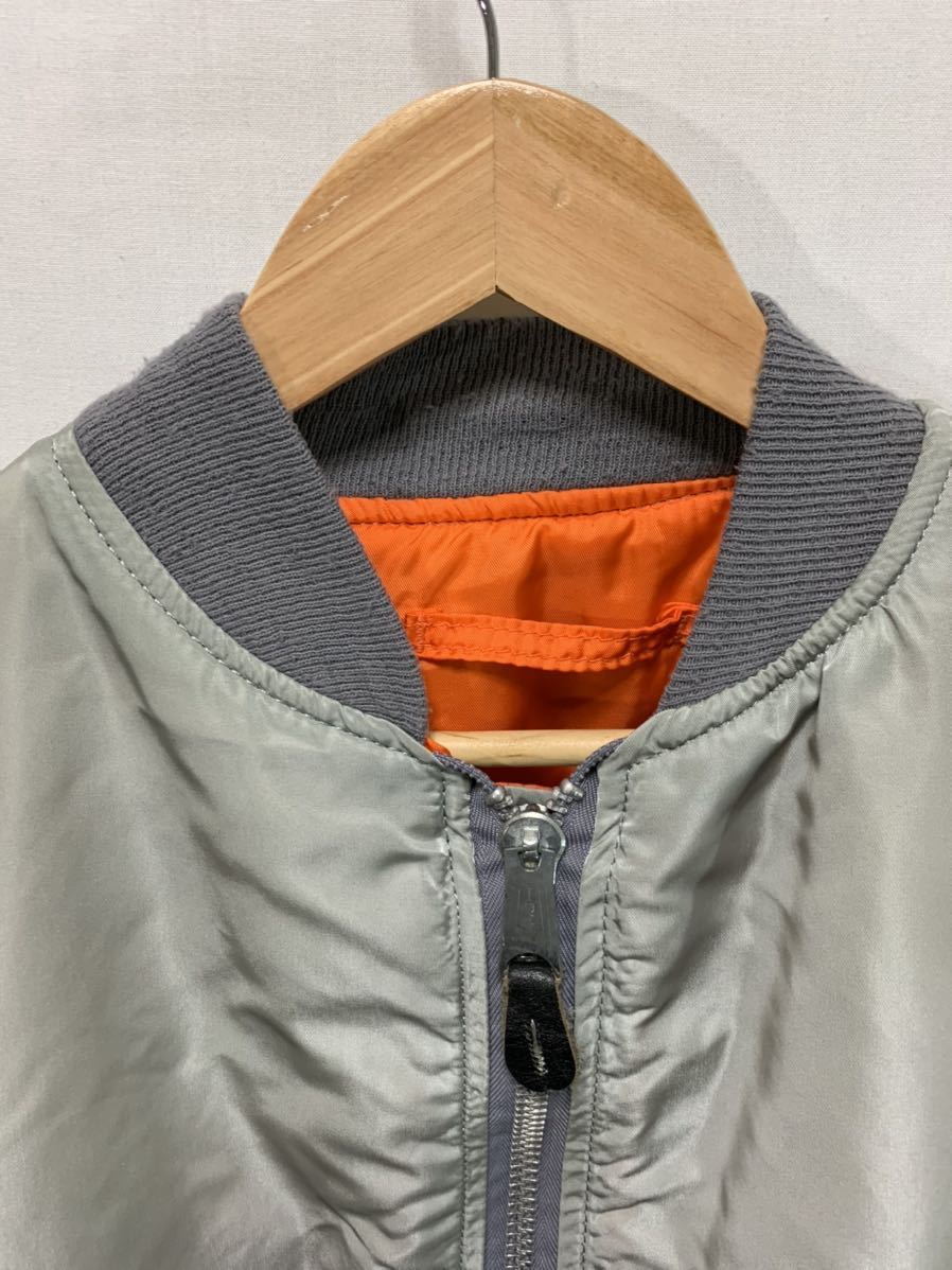 Alpha アルファ Usa製 90 S 旧タグ Ma 1 フライトジャケット リバーシブル Ideal Zipper 古着 ヴィンテージ Vintage L Lサイズ 売買されたオークション情報 Yahooの商品情報をアーカイブ公開 オークファン Aucfan Com