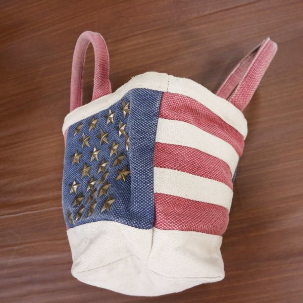 Ron Herman ロンハーマン ロゴ刺繍 スター スタッズ 星条旗 キャンバス ミニトートバッグ 鞄 レディース W67gc58 女性用 売買されたオークション情報 Yahooの商品情報をアーカイブ公開 オークファン Aucfan Com