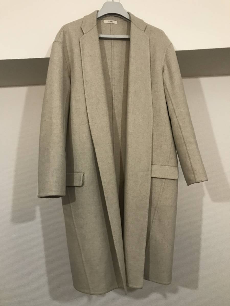 Celine セリーヌ Celine カシミヤ エッグ クロンビー コート ガウン カシミア 100 フィービー ファイロ ベージュ 霜降り その他 売買されたオークション情報 Yahooの商品情報をアーカイブ公開 オークファン Aucfan Com