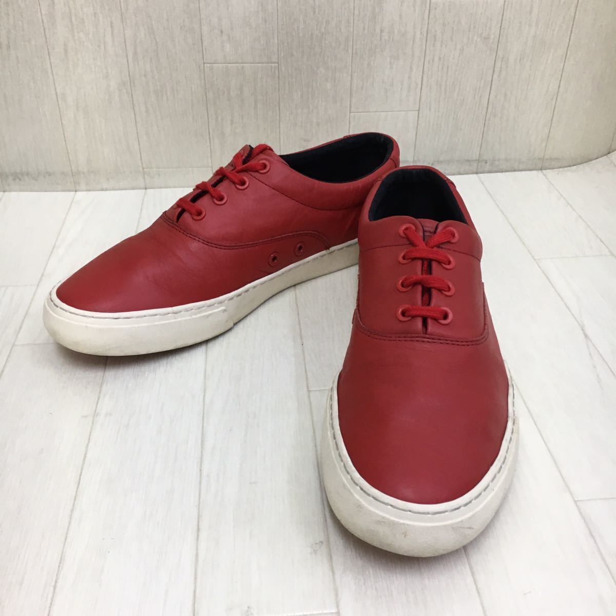 Camper カンペール スニーカー レザースニーカー メンズ 43 約27 5cm レザースニーカー ローファー 赤 アメカジ ストリート 43 27 5cm目安 売買されたオークション情報 Yahooの商品情報をアーカイブ公開 オークファン Aucfan Com