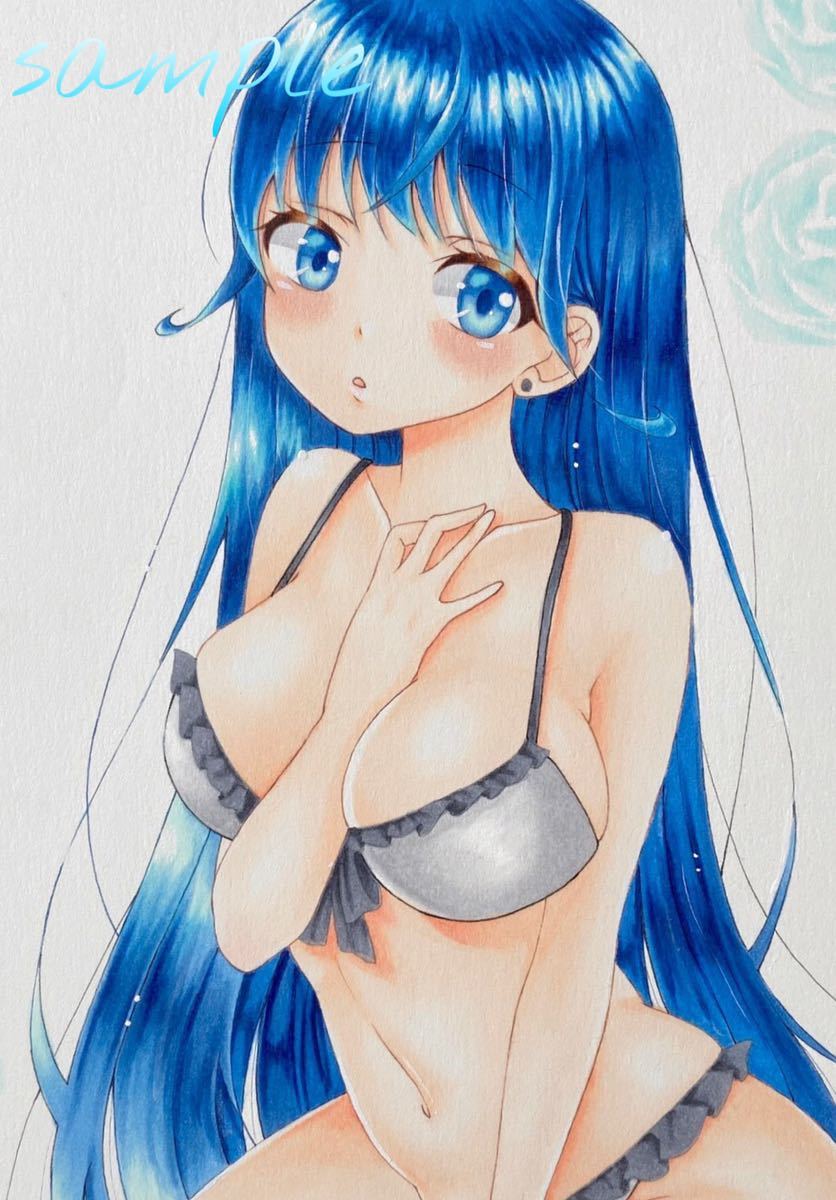 同人手描きイラスト オリジナル 水着姿のお姉さん 手描きイラスト 売買されたオークション情報 Yahooの商品情報をアーカイブ公開 オークファン Aucfan Com