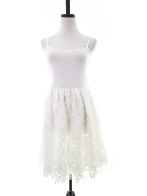 マーキュリーデュオ Mercuryduo ワンピース キャミワンピ ひざ丈 レース F 白 ホワイト Mo レディース ワンピース 売買されたオークション情報 Yahooの商品情報をアーカイブ公開 オークファン Aucfan Com