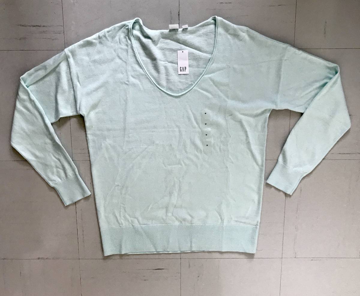 Gap ギャップ ミント 薄手ニット ミントグリーン 春物ニットセーター レディース Vネック 長袖セーター 売買されたオークション情報 Yahooの商品情報をアーカイブ公開 オークファン Aucfan Com