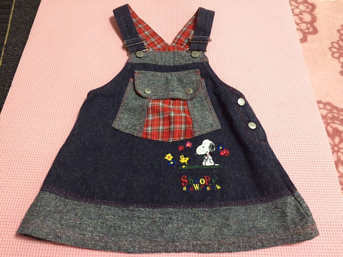 スヌーピー ジャンパースカート 100センチ キッズ ジュニア 女の子 ワンピース 100 95 104cm 売買されたオークション情報 Yahooの商品情報をアーカイブ公開 オークファン Aucfan Com
