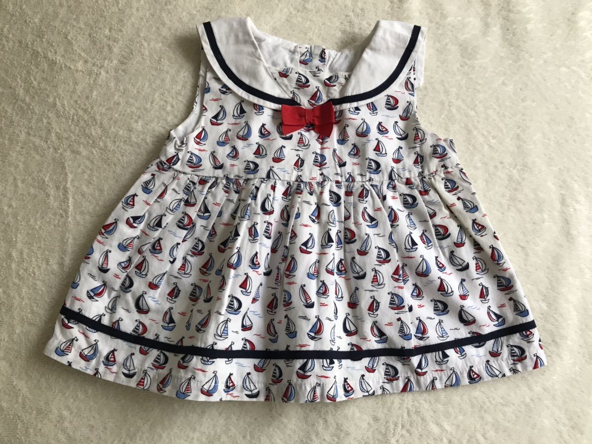 インポート子供服 数回着用のみ ジンボリー Gymboree 18m 24m 90 セーラー ワンピース ヨット柄 ワンピース 売買されたオークション情報 Yahooの商品情報をアーカイブ公開 オークファン Aucfan Com