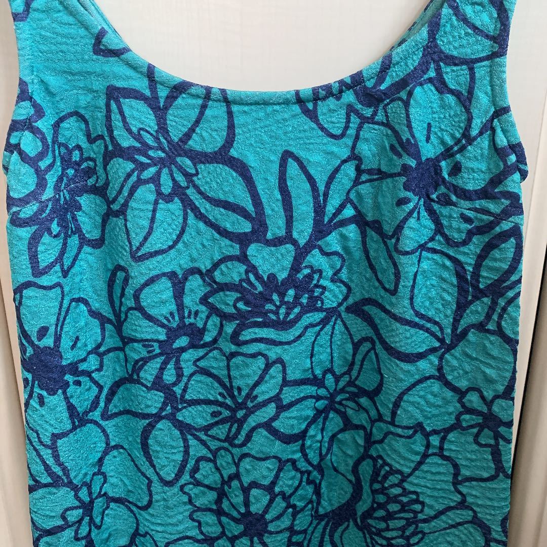 リエンダ Rienda ターコイズ チュニック ワンピース 花柄 タンクトップ ワンピース 売買されたオークション情報 Yahooの商品情報をアーカイブ公開 オークファン Aucfan Com