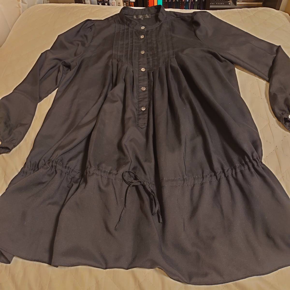 大きいサイズ Untitledアンタイトル デザインチュニックワンピース 黒 サイズ４ ワンピース 売買されたオークション情報 Yahooの商品情報をアーカイブ公開 オークファン Aucfan Com