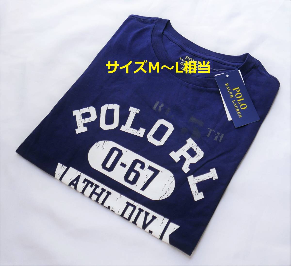 未着用 ポロラルフローレン正規品 カレッジグラフィックtシャツ ネイビー 日本サイズm L アメリカ高級カジュアルブランド Lサイズ 売買されたオークション情報 Yahooの商品情報をアーカイブ公開 オークファン Aucfan Com